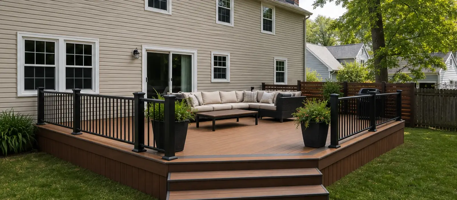 After: custom deck building by Eager Beaver Decks