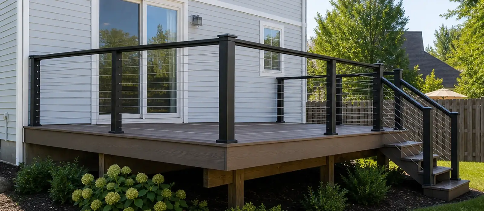 After: railings by Eager Beaver Decks